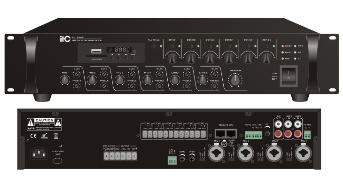 ITC TI-2406S 6 Zone Dijital Mikser Amplifikatör
